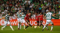 Ronaldo kesulitan menampilkan permainan terbaik, dan urung bikin gol. (Foto: Manchester United via Getty Imag/Ash Donelon)