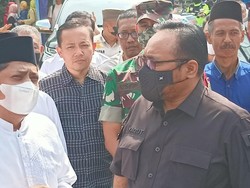 Menag Cek Lokasi Tembok Roboh Tewaskan 3 Siswa di MTsN 19 Jaksel