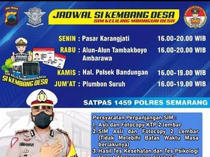 Jadwal SIM Keliling Kabupaten Semarang Oktober 2022