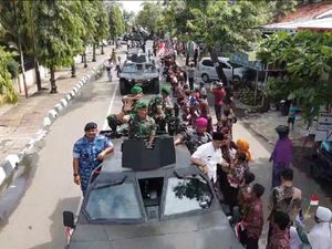 Potret Semarak Kirab Merah Putih di Pekalongan