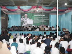 Tekankan Moderasi Beragama, Ganjar Dapat Dukungan Santri di Musi Rawas