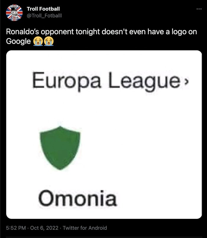 Ronaldo vs Omonia Ronaldo vs Omonia