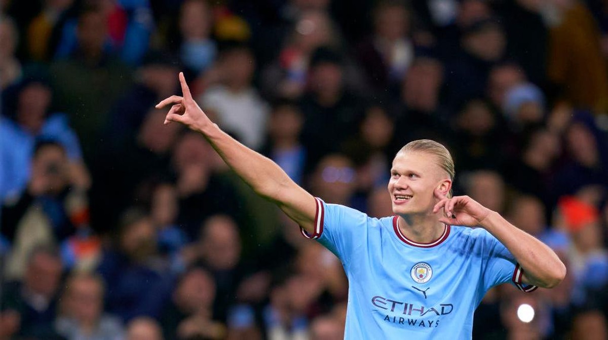 Erling Haaland bahagia betul di Manchester City sehingga bisa tampil tajam *Getty Images/Quality Sport Images)