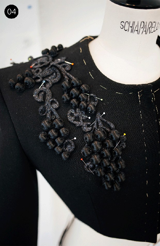 Bagian pundak jaket/