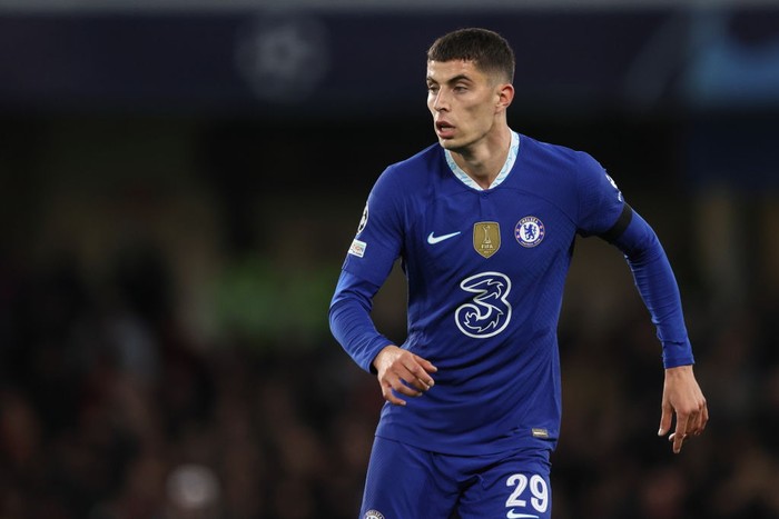 LONDON, ENGLAND - OCTOBER 05: Kai Havertz of Chelsea during the UEFA Champions League group E match between Chelsea FC and AC Milan at Stamford Bridge on October 5, 2022 in London, United Kingdom. (Photo by James Williamson - AMA/Getty Images)