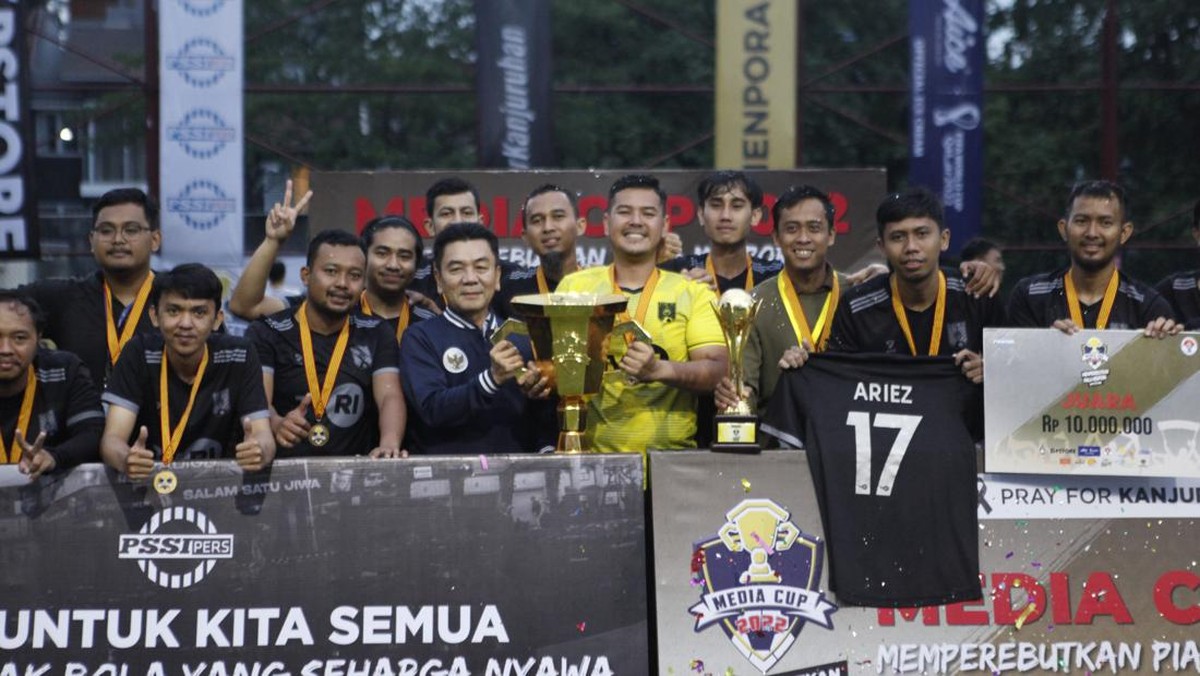 TVRI Juara Media Cup 2022 yang memperebutkan Piala Bergilir Menpora (dok.Media Cup 2022)
