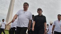 Politik Mulai Panas, Puan-Airlangga Jalan Santai di Monas