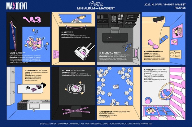 Stray Kids MAXIDENT TRACKLIST / Foto : twitter.com/Stray_kids