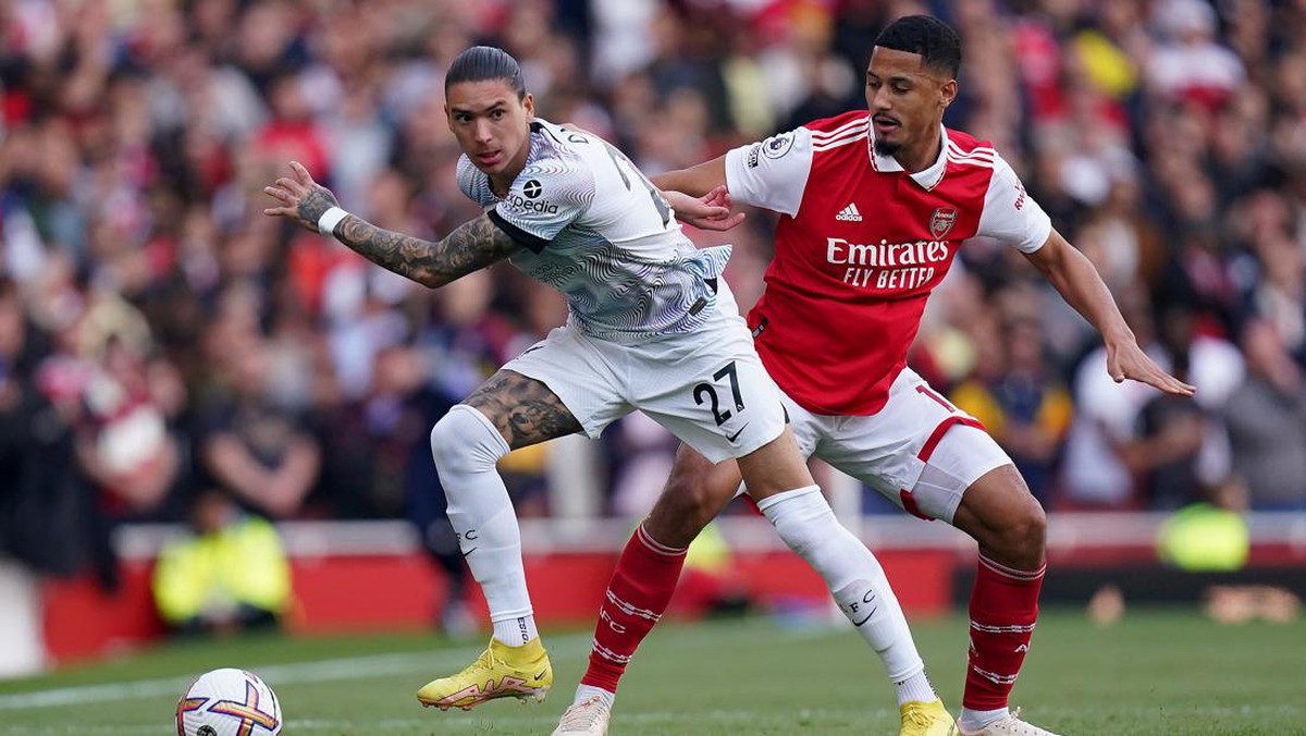 Arsenal vs Liverpool 1-1 di babak pertama. (Foto: PA Images via Getty Images/Adam Davy - PA Images)