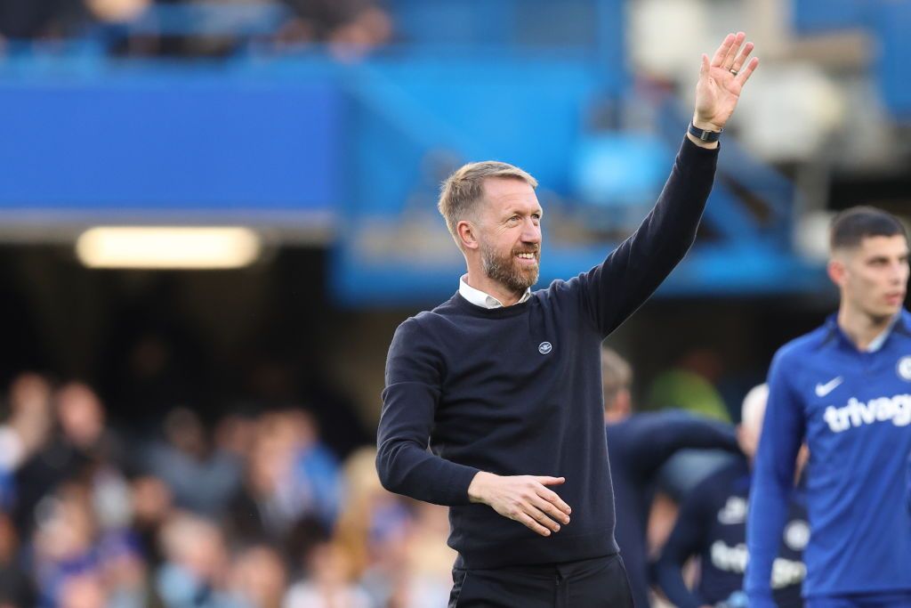 LONDON, ENGLAND - OCTOBER 08: Graham Potter the manager / head coach of Chelsea during the Premier League match between Chelsea FC and Wolverhampton Wanderers at Stamford Bridge on October 8, 2022 in London, United Kingdom. (Photo by James Williamson - AMA/Getty Images)