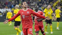 Bayern mencetak gol keduanya di menit ke-53 lewat Sane.  AP Photo/Martin Meissner.