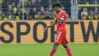Bayern harus kehilangan Kingsley Coman karena kartu kuning kedua di menit ke-90. AP Photo/Martin Meissner.