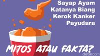 Makan Sayap Ayam Bikin Kanker Payudara? Dokter Beberkan Faktanya