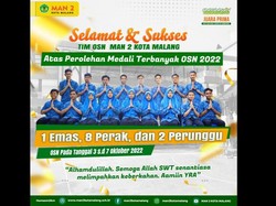 Terbanyak! Siswa MAN 2 Kota Malang Berhasil Raih 11 Medali OSN