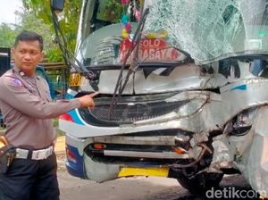 Kecelakaan Pemotor Vs Bus di Klaten, 1 Traffic Light Ambruk