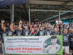 Pedagang se-Jabar & Komunitas Warteg Deklarasi Dukung Ganjar Presiden