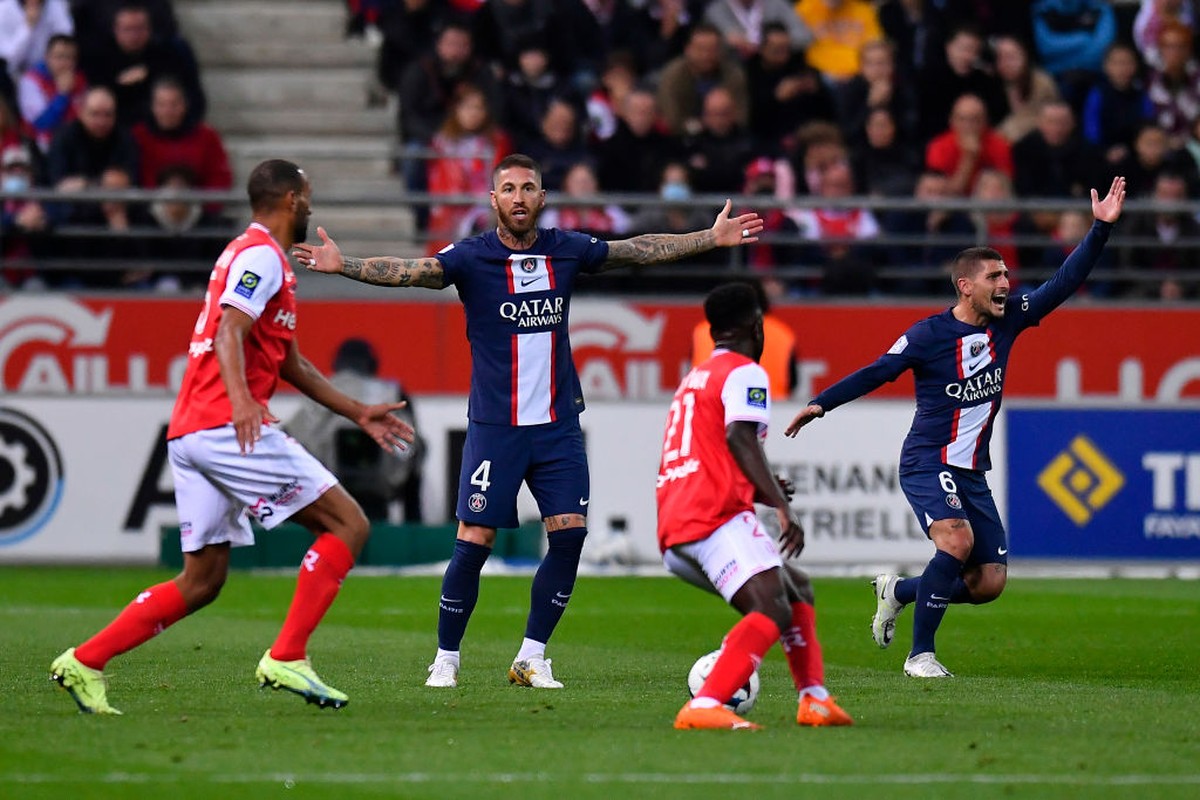 Sergio Ramos Dihukum Kartu Merah, Para Pemain PSG Bingung (Foto: PSG via Getty Images/Aurelien Meunier - PSG)