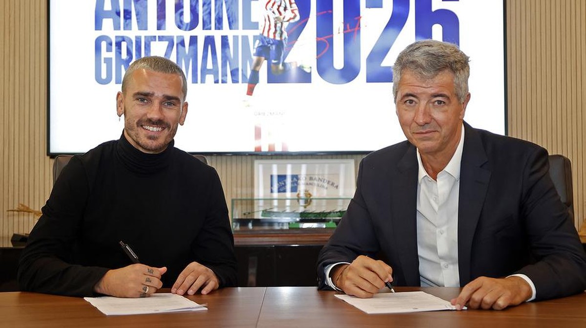 Griezmann resmi dipermanenkan Atletico. Foto: Dok. Atletico Madrid