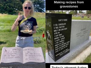 Gokil! Wanita Ini Bikin Makanan dari Resep yang Ada di Nisan Kuburan