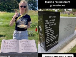 Gokil! Wanita Ini Bikin Makanan dari Resep yang Ada di Nisan Kuburan