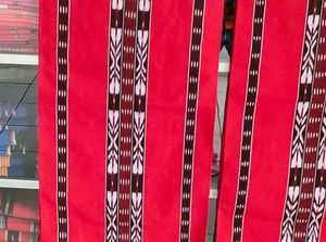 Makna Filosofis Motif Syal yang Dipakai untuk Sambut Jokowi di Tanimbar Makna Filosofis Motif Syal yang Dipakai untuk Sambut Jokowi di Tanimbar