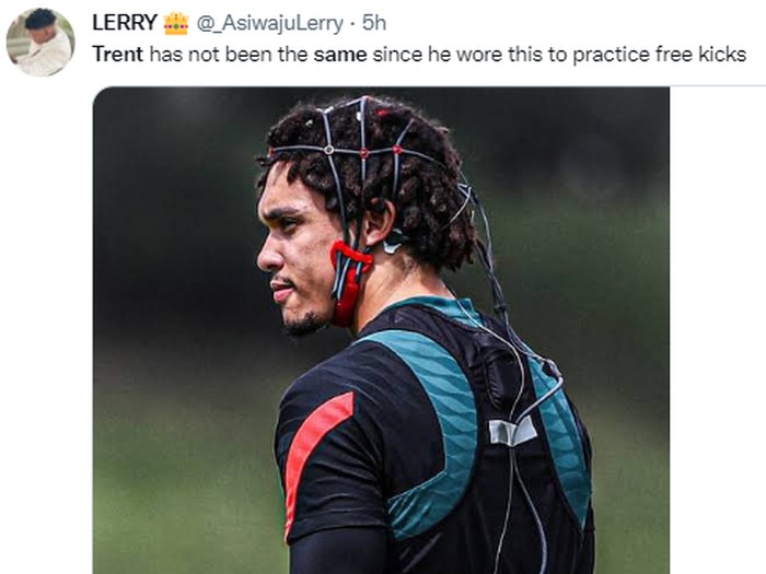 Trent Alexander-Arnold banjir meme usai penampilan buruknya di laga Arsenal vs Liverpool, Minggu 9 Oktober 2022.