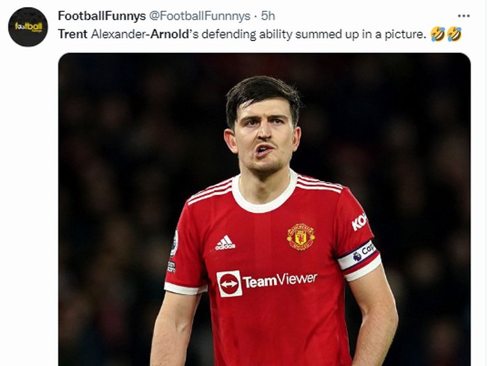 Trent Alexander-Arnold banjir meme usai penampilan buruknya di laga Arsenal vs Liverpool, Minggu 9 Oktober 2022.