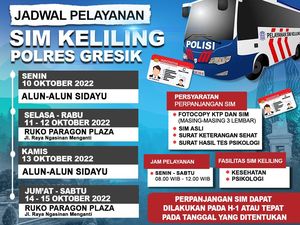 Wayahe, Wayahe Berikut Jadwal SIM Keliling Gresik Sabtu 15 Oktober 2022
