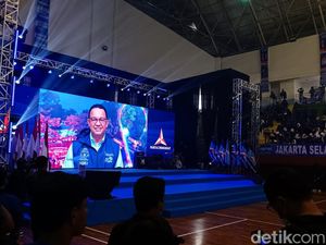 Via Virtual, Anies Beri Selamat ke AHY di Pelantikan Demokrat se-Jakarta