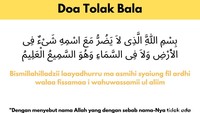 4 Doa Tolak Bala dan Artinya agar Dijauhi Musibah dari Al-Quran dan Hadits
