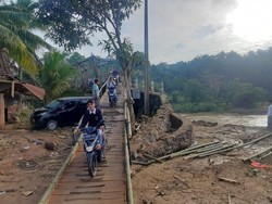 Sempat Putus, Jembatan Penghubung Bayah-Panggarangan Sudah Bisa Dilalui