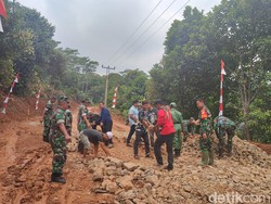 TMMD Ke-115, TNI Bangun Jalan Penghubung Kecamatan Cigudeg-Rumpin Bogor