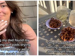 Malu Banget! Bra Wanita Ini Dijadikan Mangkuk Oleh Ayahnya Sendiri