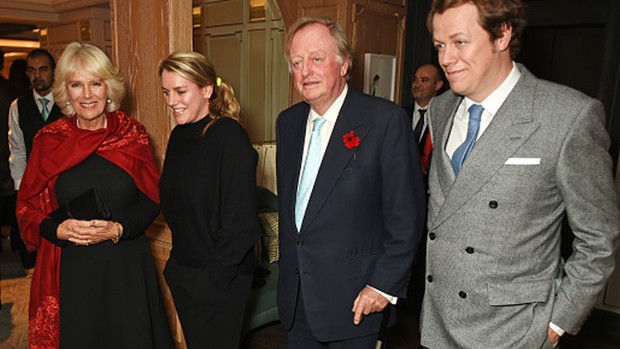 Potret kebersamaan Camilla, Andrew Parker Bowles, dan kedua anak mereka/Getty Images/David M. Benett/Dave Benett Foto Camilla bersama eks suami dan anak-anaknya.