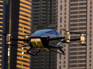 Penampakan Mobil Terbang saat Mengudara di Dubai