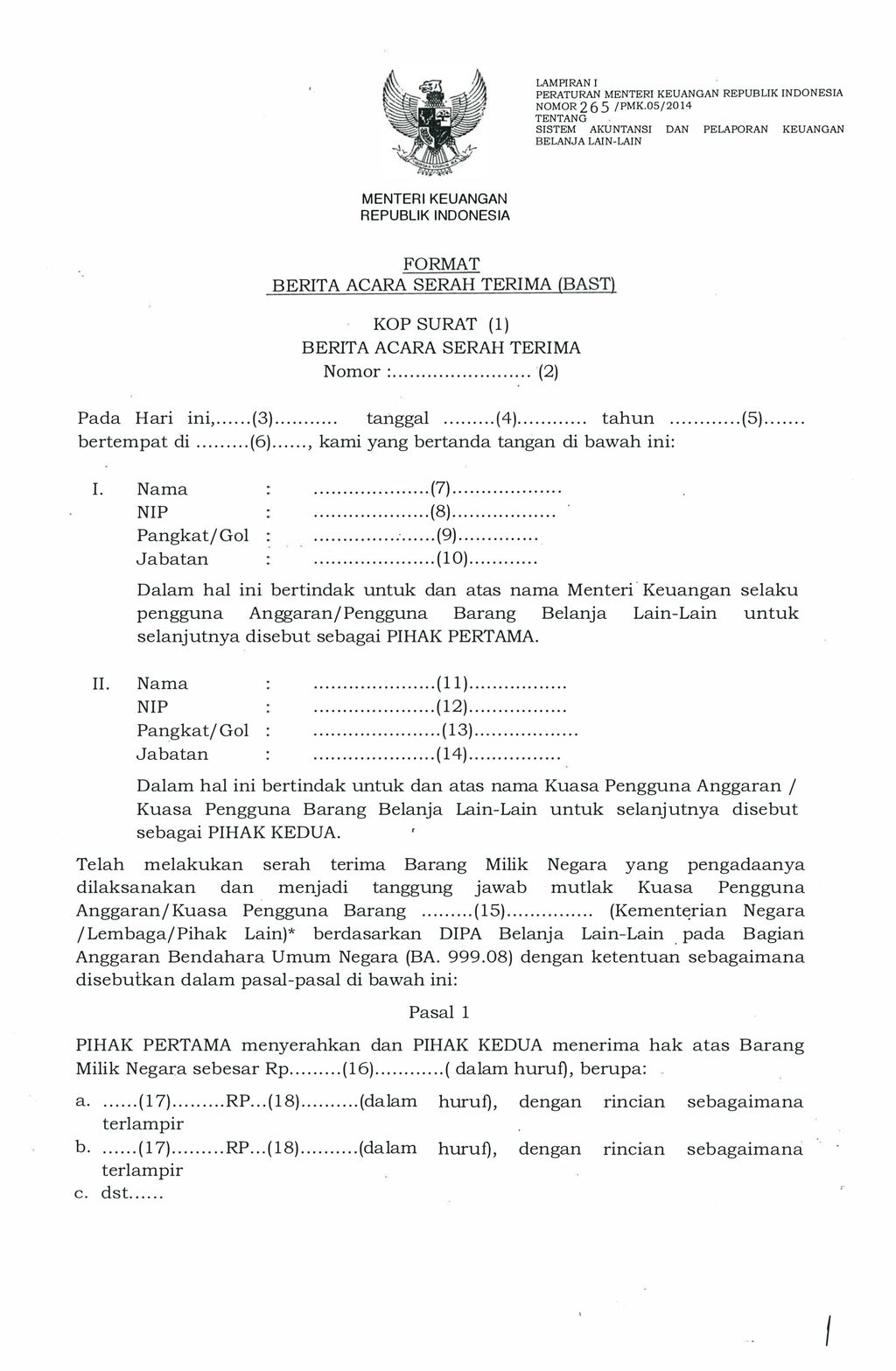 Contoh Penulisan Berita Acara Serah Terima (BAST) yang Benar, Lengkap