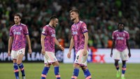 Juventus kini berada di peringkat ketiga Grup H Liga Champions dengan koleksi tiga poin dari empat laga. Minus lima poin dari Benfica di tempat kedua dan minus lima poin juga dari PSG di tempat pertama (Getty Images)