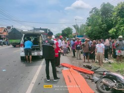 Kecelakaan Maut Bus Vs Motor di Sambungmacan Sragen, 1 Orang Tewas