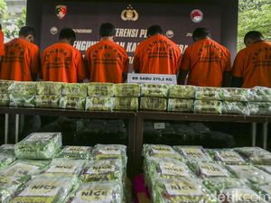 Polri Amankan 270,283 Gram Sabu Berkedok Kopi-Teh China