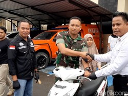 Kembalinya Motor Anggota TNI di Tasikmalaya Usai Dicuri
