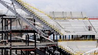 Stadion berkapasitas 53 ribu suporter ini rencananya siap dipakai Everton untuk musim 2024/2025. Kini The Toffees sedang membuka potensi untuk menjual hak nama stadion barunya itu.  Foto: Everton FC via Getty Images/Tony McArdle - Everton FC