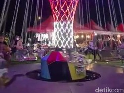 Ayunan Putar Pasar Malam Blega Bangkalan Ambruk, Polisi Tutup Semua Wahana