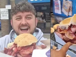 Pesan Menu Terbesar, Pria Ini Dapat Burger Seukuran Wajahnya