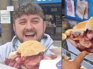 Pesan Menu Terbesar, Pria Ini Dapat Burger Seukuran Wajahnya Pesan Menu Terbesar, Pria Ini Dapat Burger Seukuran Wajahnya