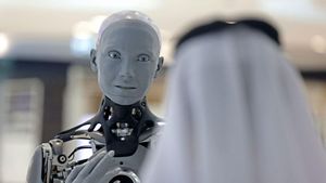 Canggih! Robot Manusia Ameca Sapa Pengunjung Museum di Dubai