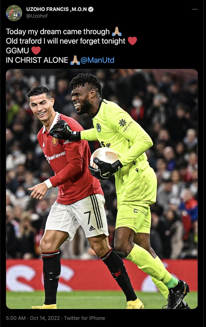 Francis Uzoho Vs Ronaldo Francis Uzoho Vs Ronaldo