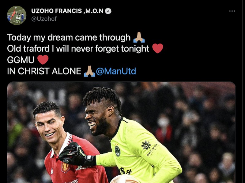 Francis Uzoho Vs Ronaldo