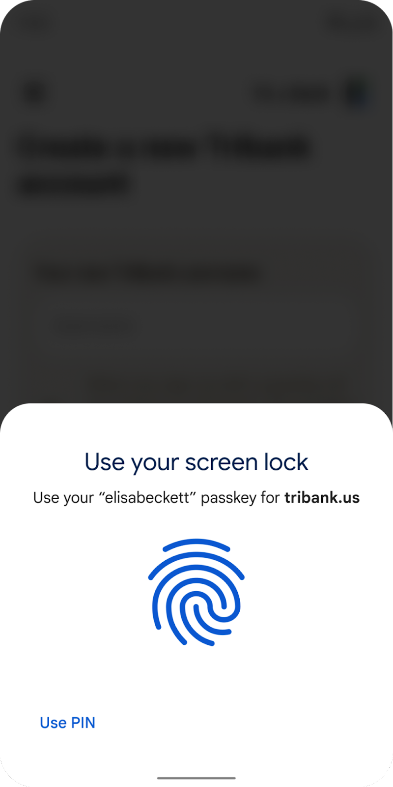 Masuk log menggunakan Passkey