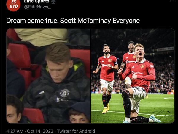 Scott McTominay Tidur di Bench Dulu, Bawa MU Menang Kemudian