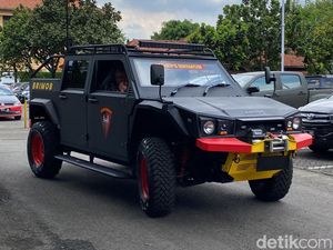 Keren! Maung 4x4 Korps Brimob, Cocok untuk Menerbas di Medan Ekstrem
